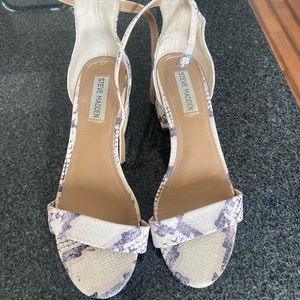 Steve Madden snake print sandals